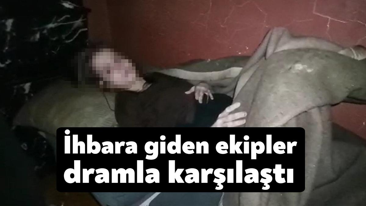 Kocaeli’nin Gölcük ilçesinde bir ihbar üzerine adrese giden ekipler dram