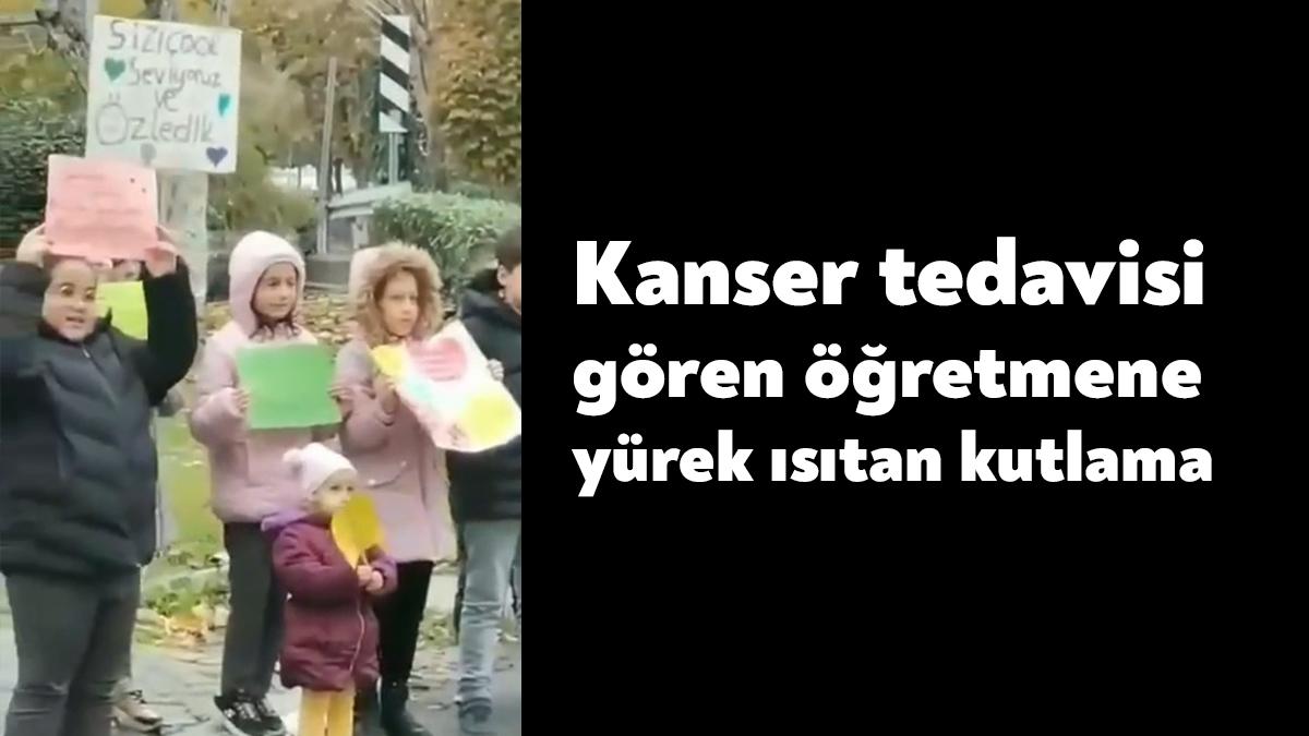 Kocaeli'de bir süredir kanser tedavisi gören öğretmen Hayriye İlhamoğlu'na Öğretmenler