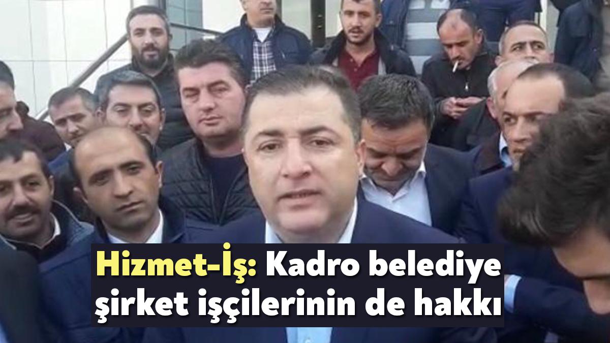Hizmet-İş Sendikası Kocaeli Şube Başkanı İdris Ersoy, Hükümetin sözleşmeli memurlara 