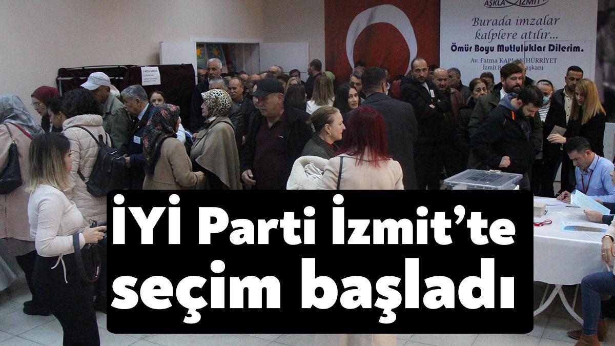 İYİ Parti İzmit İlçe Kongresi’nde seçim başladı.