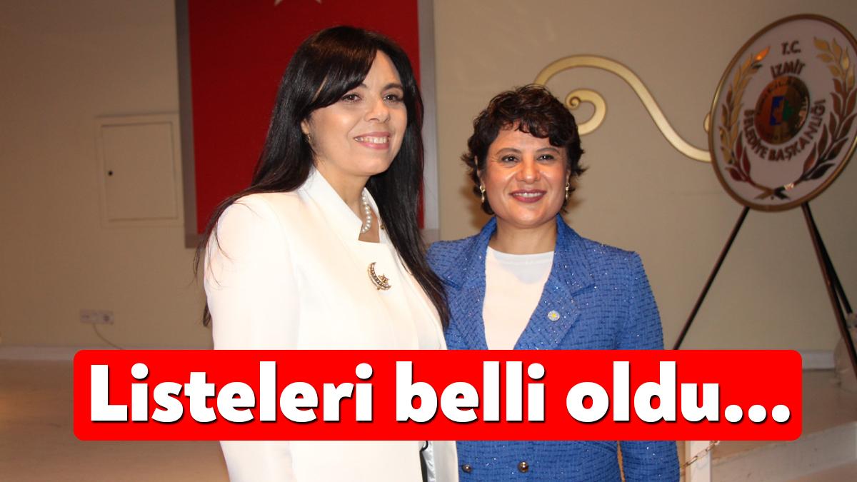 İYİ Parti İzmit İlçe Kongresi’nde aday olan Banu Aykan ve