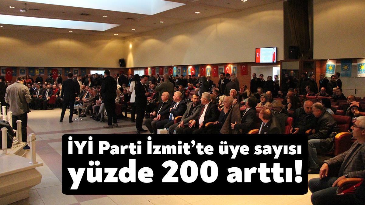 İYİ Parti İzmit İlçe Kongresi’nde okunan faaliyet raporunda 2019’da 900