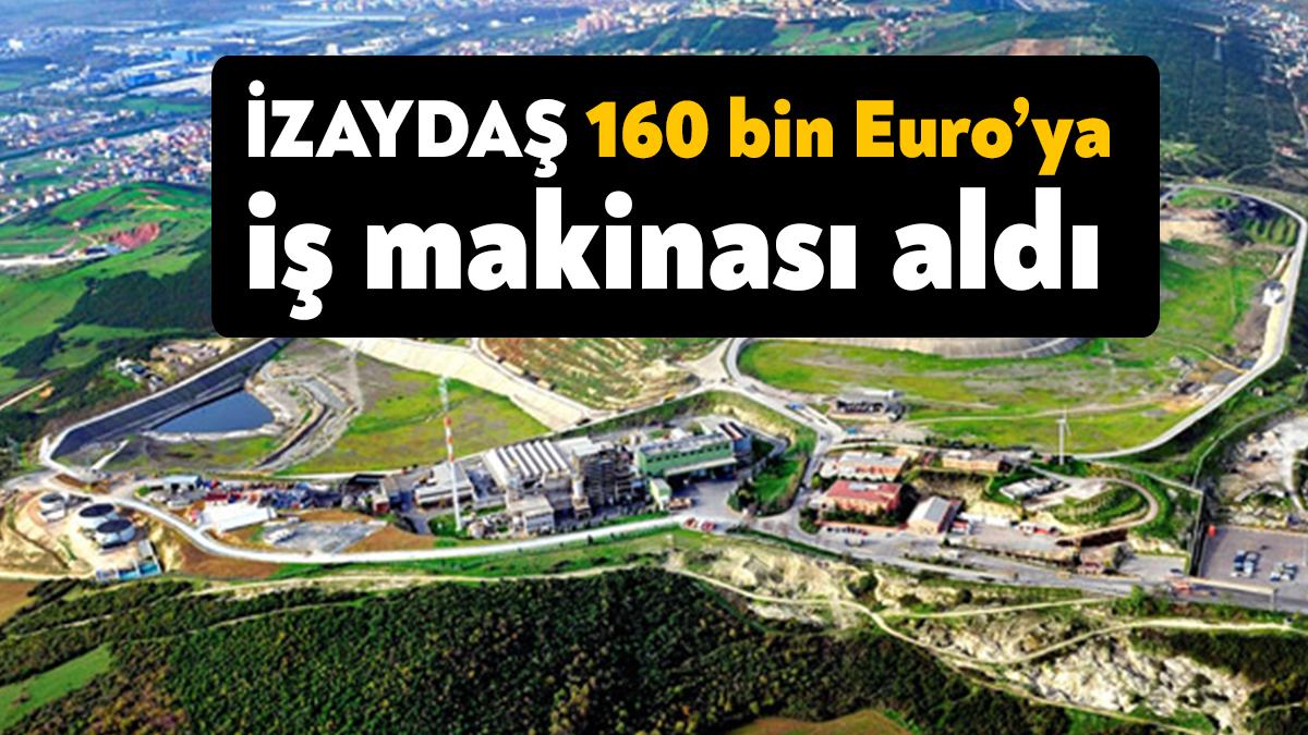 İZAYDAŞ lastikli ekskavatör iş makinası alım işi için ihaleye çıktı.
