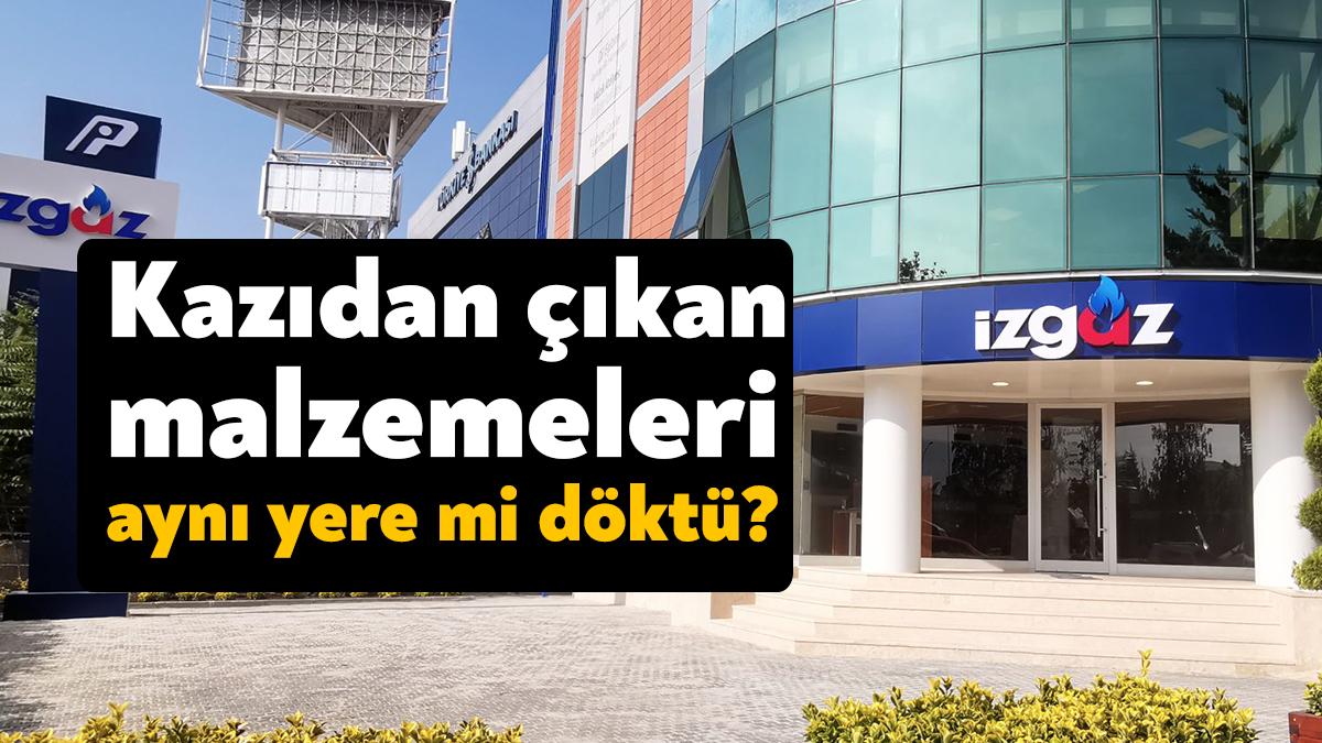 İzmit Belediyesi encümen toplantısında İZGAZ’ın asfalt zeminde geri dolgu yaptığı