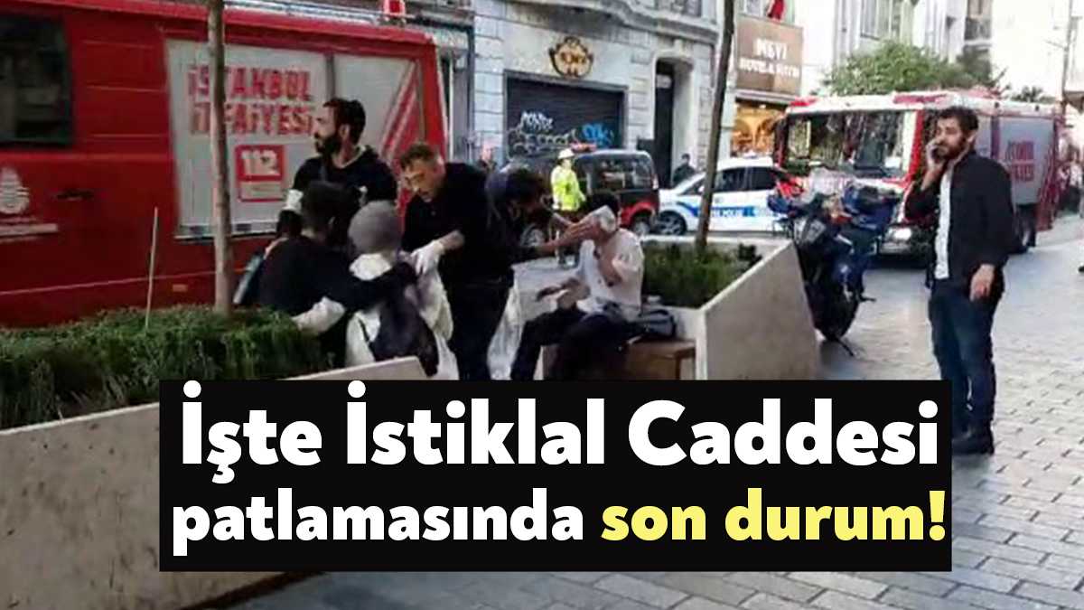 Beyoğlu İstiklal Caddesi'nde patlama meydana geldi. Bölgeye çok sayıda polis,