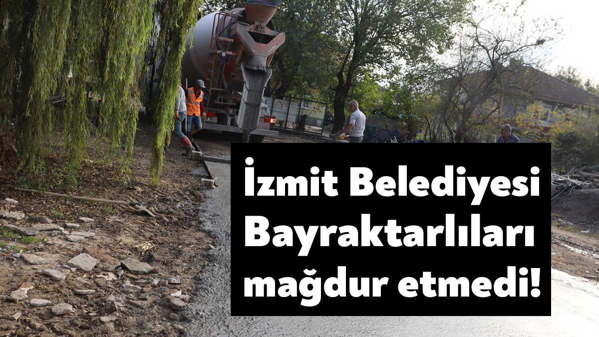 İzmit Belediyesi, İZGAZ’ın yaptığı doğalgaz çalışması nedeniyle yolları deforme olan