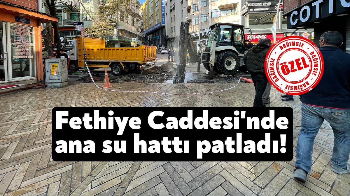 İzmit Belediyesi tarafından yürütülen Fethiye Caddesi yenileme çalışmaları kapsamında dün