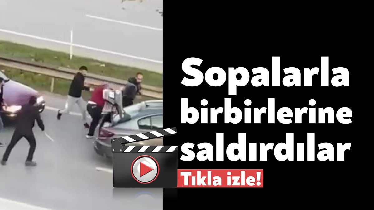 Kocaeli'nin İzmit ilçesinde yolda araçlarını durduran 6 kişi arasında kavga