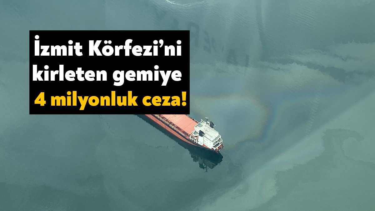 Kocaeli’de petrol türevleri taşıyan Comoros bandıralı kuru yük gemisinin denizi