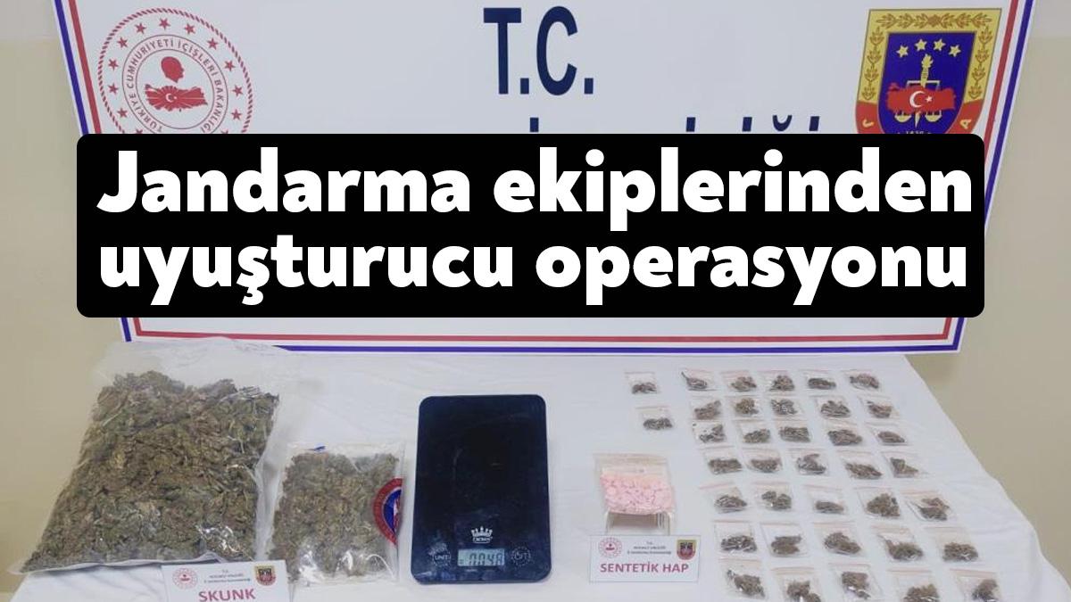 Kocaeli'nin İzmit ilçesinde jandarma ekipleri tarafından bir adrese yapılan operasyonda,