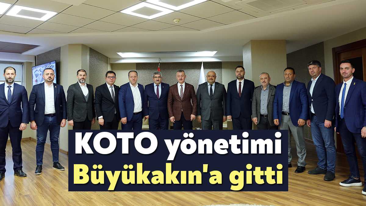 KOTO Başkanı Necmi Bulut, Meclis Başkanı Hüseyin Gezer, yönetim kurulu