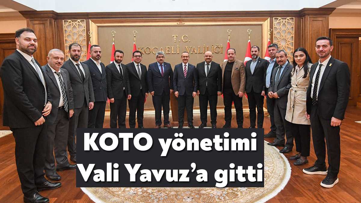 Kocaeli Ticaret Odası Başkanı Necmi Bulut, Meclis Başkanı Hüseyin Gezer