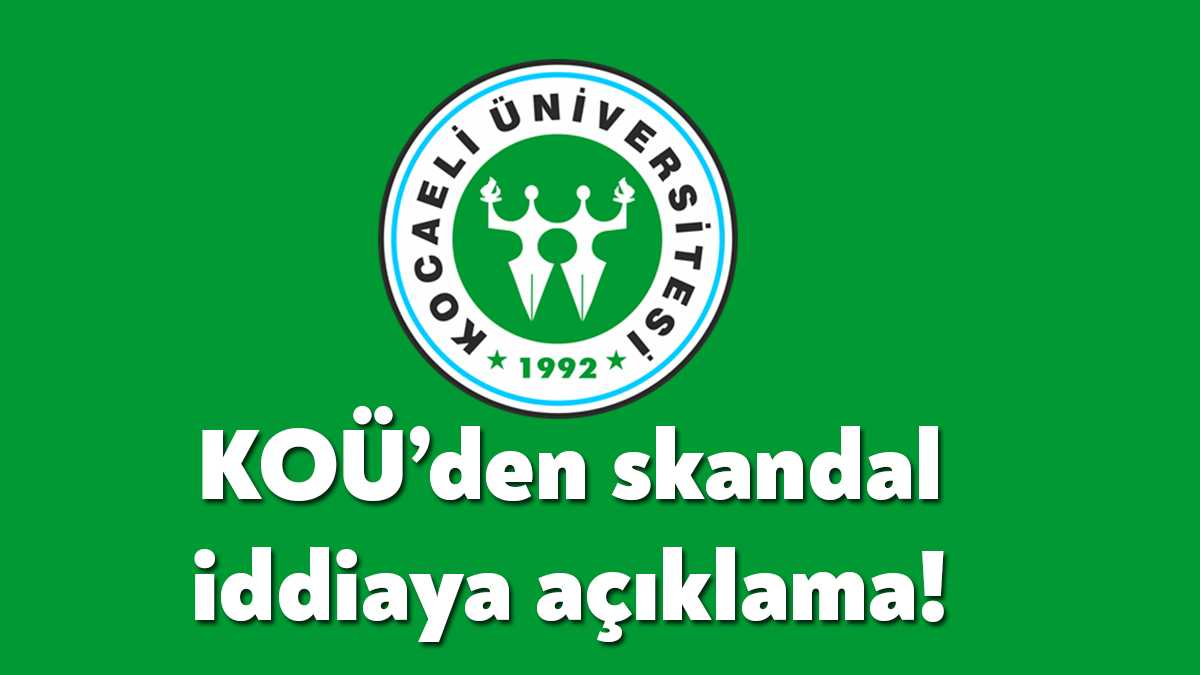 Kocaeli Üniversitesi’nde görevde yükselme sınavında düşük puan alan adaylardan bazılarına