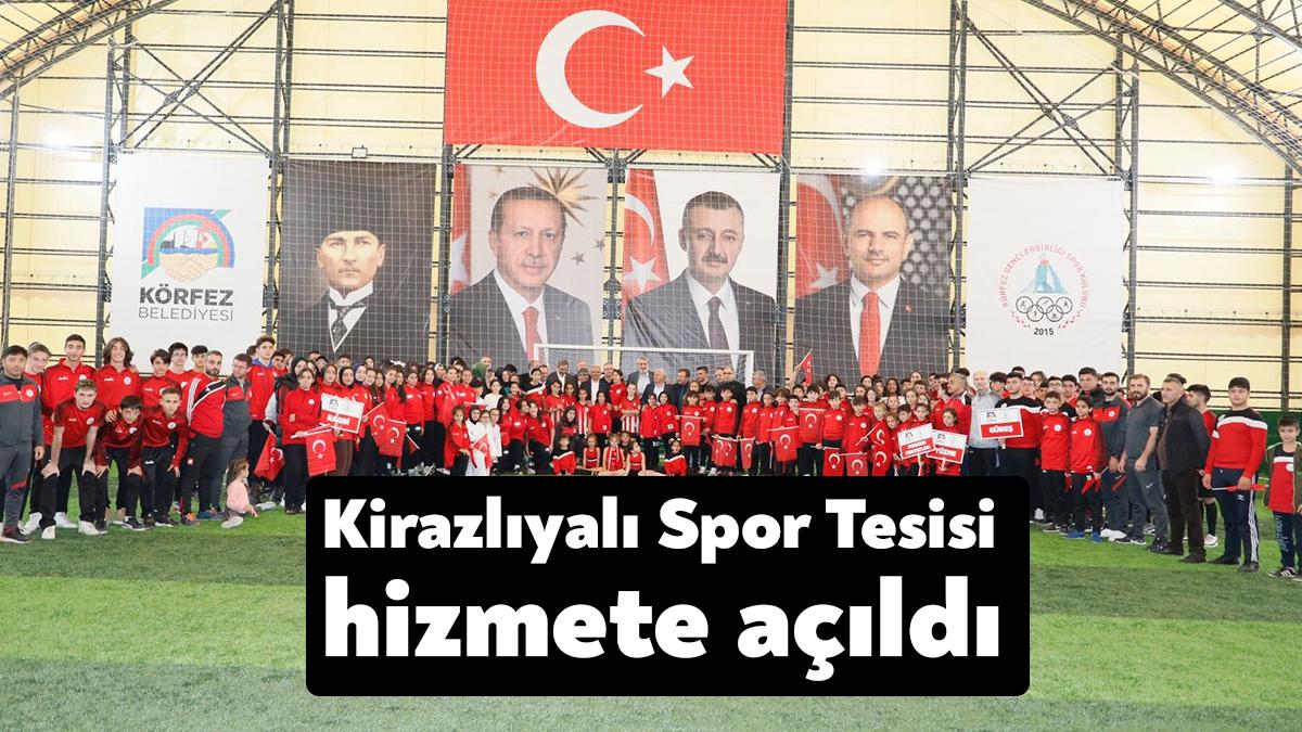 Körfez Belediyesi tarafından 1.400 metrekarelik alanda hayata geçirilen Kirazlıyalı Spor