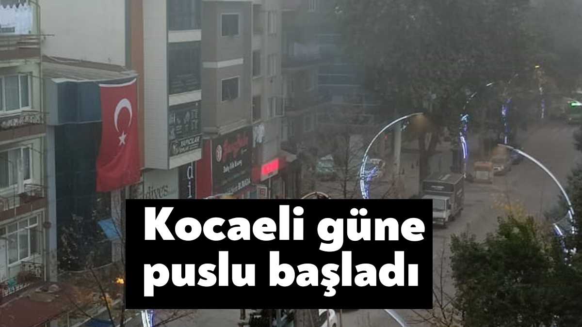 Puslu bir güne uyanan Kocaeli halkı dava durumu sorgusu yapıyor.