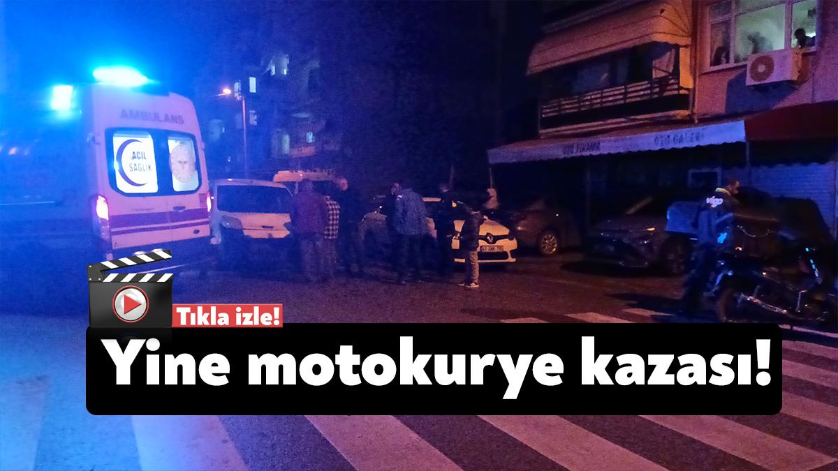 Kocaeli’nin İzmit ilçesinde meydana gelen kazada motokurye yaralandı. Sürücü, ambulans