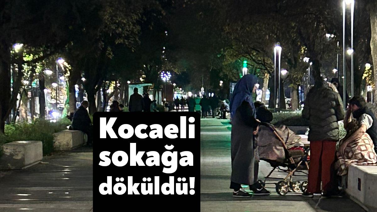 Düzce'de meydana gelen 5.9 büyüklüğündeki deprem nedeniyle Kocaeli de uzun