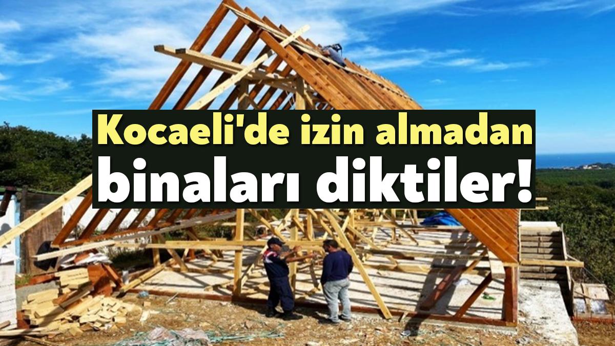 Kocaeli İl Jandarma Komutanlığı ekipleri, 10 ilçede kaçak yapılaşma denetimi