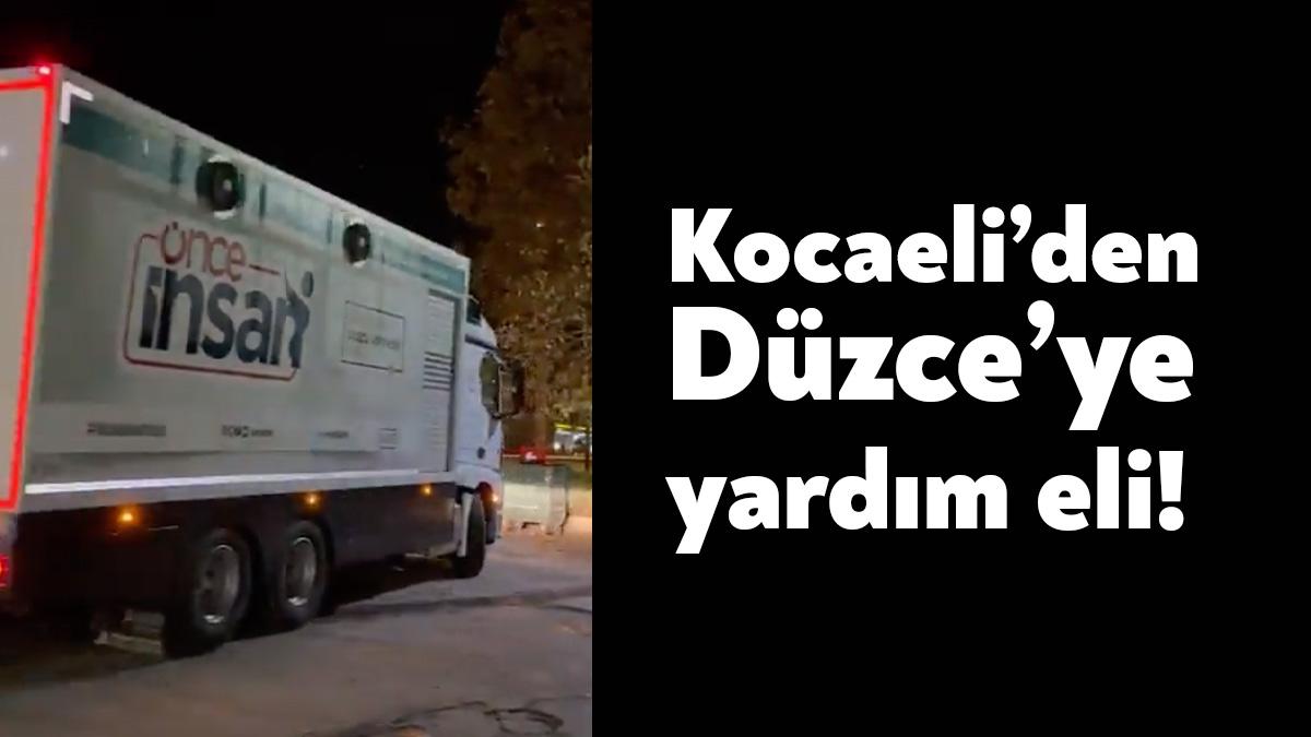 Kocaeli Büyükşehir Belediyesi, Düzce Depremi'nin ardından acil insani ihtiyaçların karşılanması