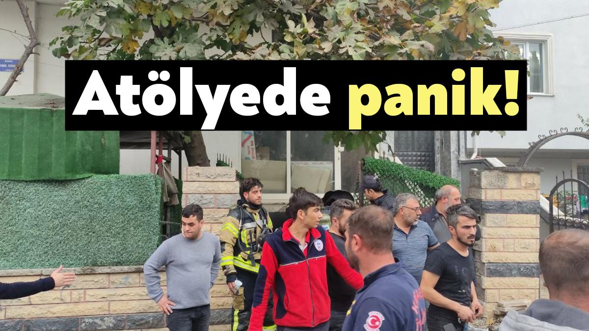 Kocaeli’nin Gebze ilçesinde bir atölyede kaynak yapıldığı sırada yangın çıktı.