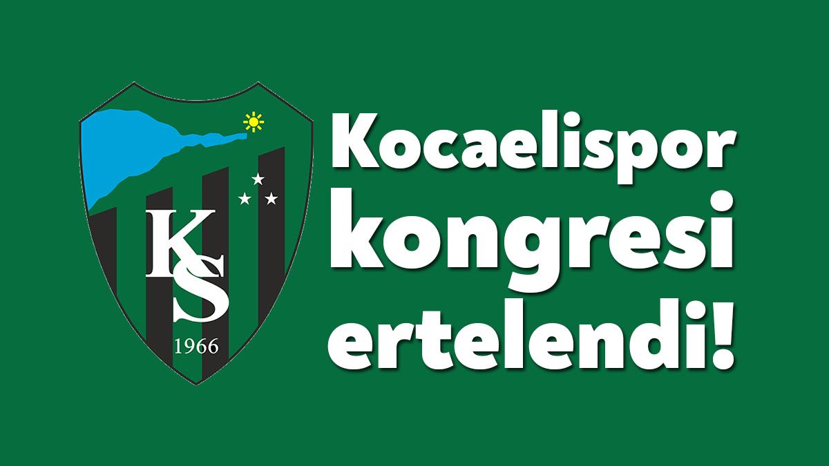 Kocaelispor Kulübü'nün kongresi bugün yeterli çoğunluk sağlanamadığı için 4 Aralık
