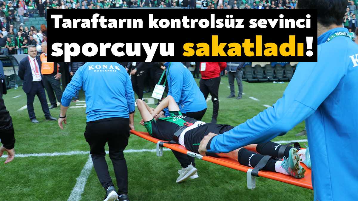 Kocaelispor’un 4-2 kazandığı maçın bitiş düdüğüyle birlikte sahaya onlarca