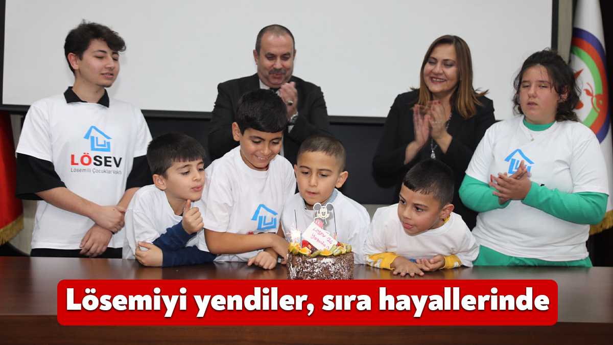 Lösemiyi yenmeyi başaran çocuklar, Lösemili Çocuklar Haftası kapsamında Körfez Belediyesi’ni