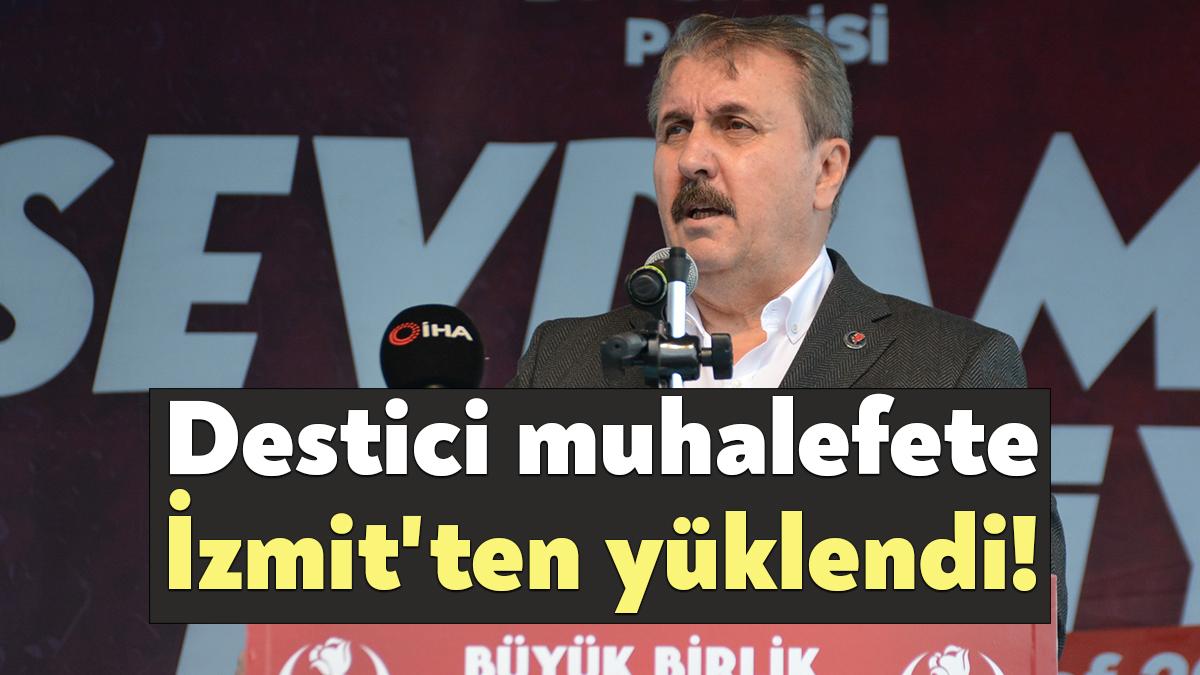 Büyük Birlik Partisi (BBP) Genel Başkanı Mustafa Destici, Kocaeli mitinginden