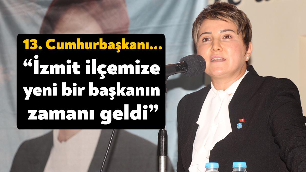 İYİ Parti İzmit İlçe Başkanı Pelin Coştur Filiz, İzmit İlçe