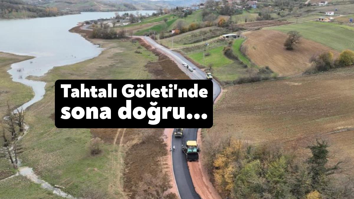 Kocaeli'nin Derince ilçesinde yapımına devam edilen Tahtalı Göleti Doğa Park