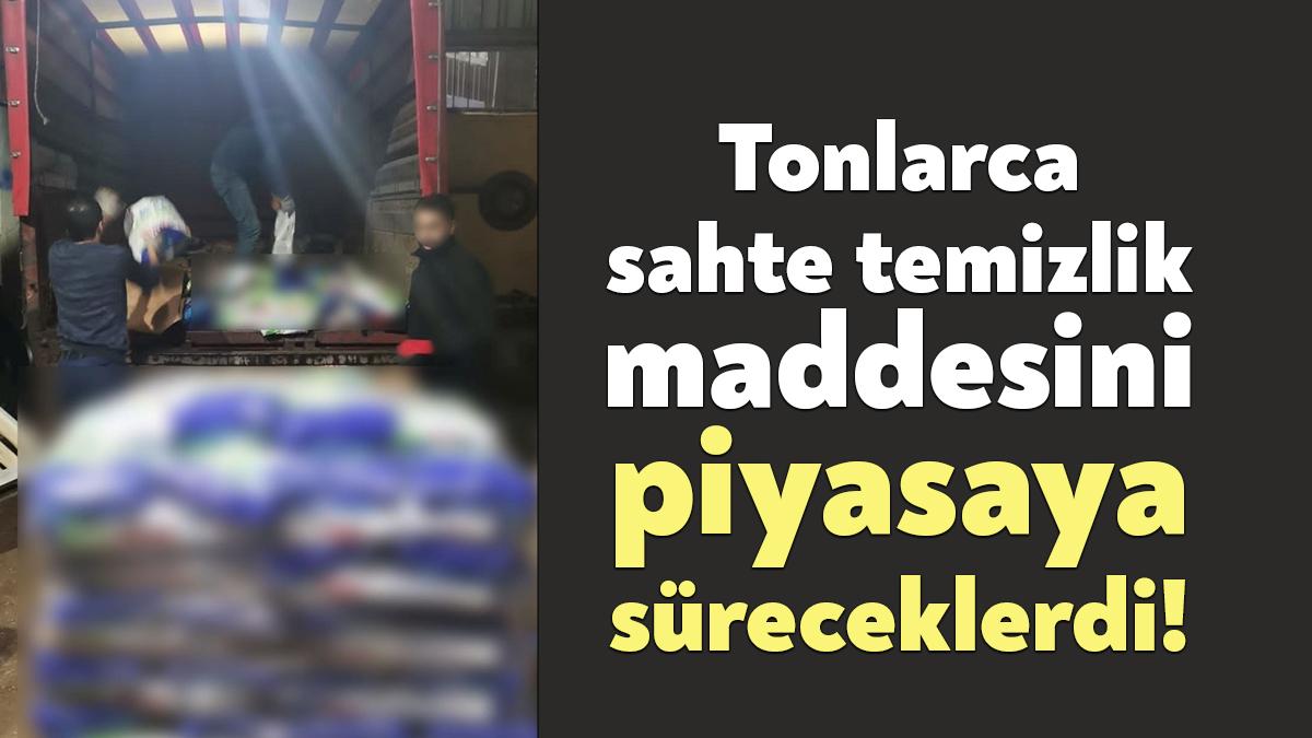 Kocaeli’nin Başiskele ilçesinde bir iş yerinin deposuna yapılan baskında satışa