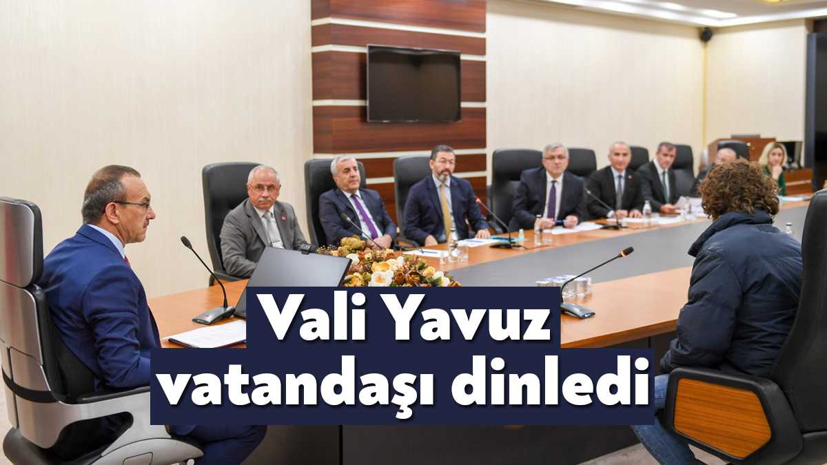 Vali Seddar Yavuz, “Halk Günü” buluşmasında vatandaşların sorunlarını birebir dinleyerek