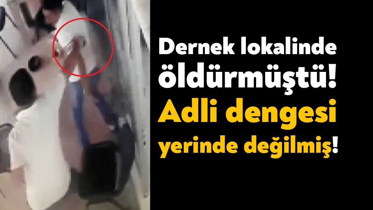  Kocaeli'nin İzmit ilçesinde dernek lokalinde çay içen kişiyi kalbinden ve