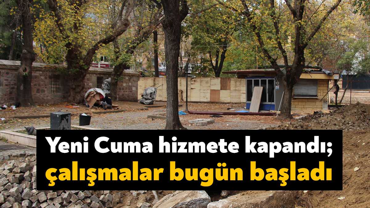 İzmit Belediyesi tarafından Yeni Cuma Parkı çevre düzenlemesi ve kafe