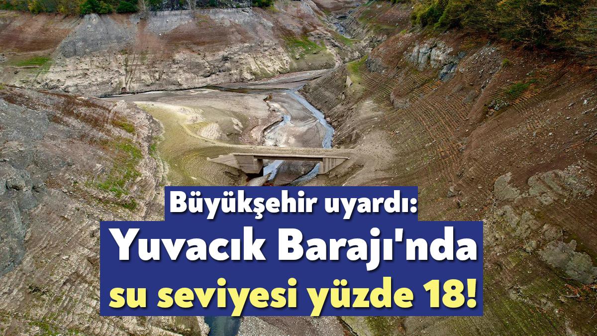 Kocaeli’de beklenen yağışların düşmemesi neticesinde kentin su ihtiyacının büyük ölçüde