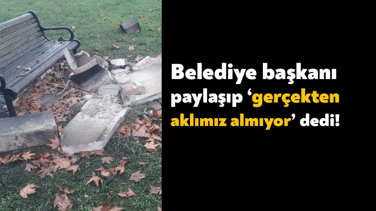 Kandıra Namazgah Mesire Alanı’nda bulunan barbekünün parçalanmasına Kandıra Belediye Başkanı