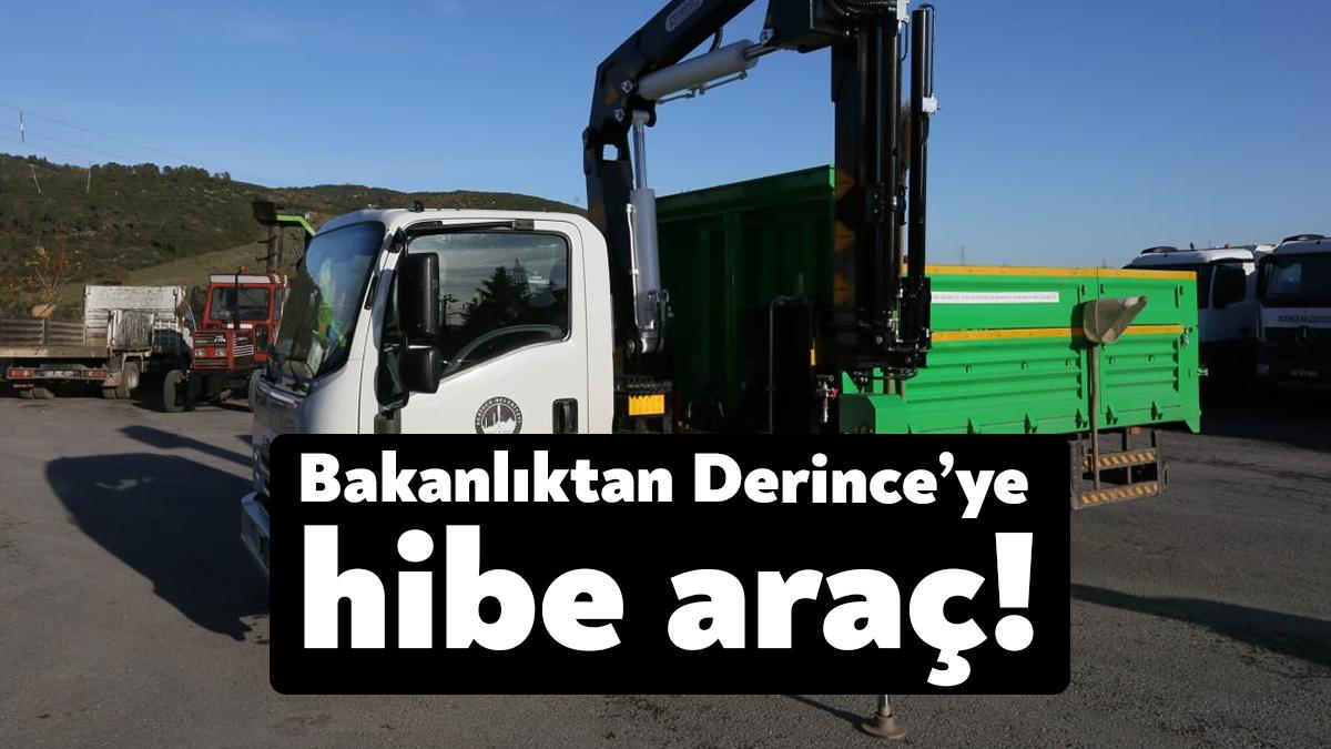 Çevre, Şehircilik ve İklim Değişikliği Bakanlığı tarafından Derince Belediyesi’ne hibe
