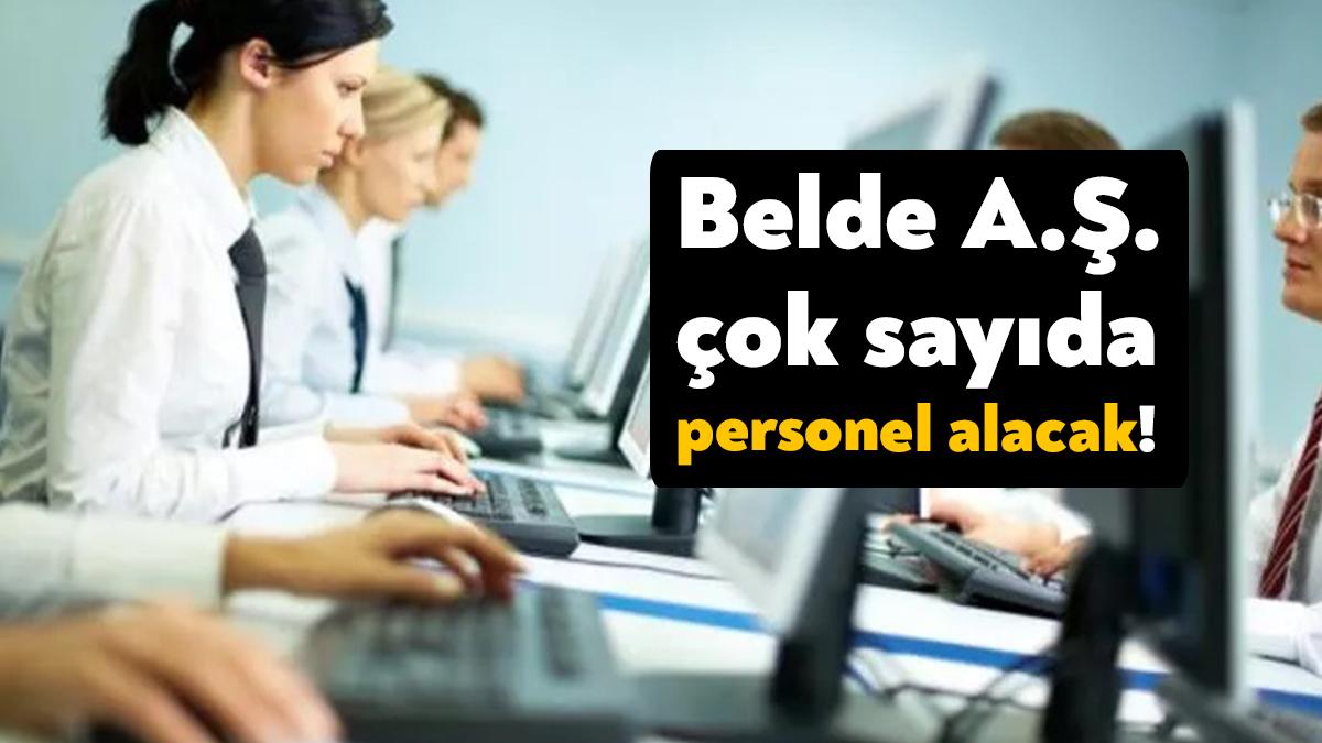 Kocaeli Büyükşehir Belediyesi Belde A.Ş. 18 personel alımı gerçekleştirecek. Başvurunun