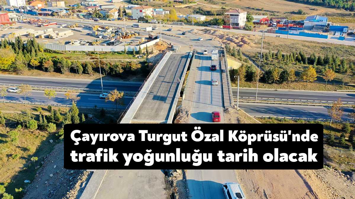 Alternatif çözümlerle kent içi trafiğini rahatlatan Büyükşehir, Çayırova’da projelendirdiği “Turgut