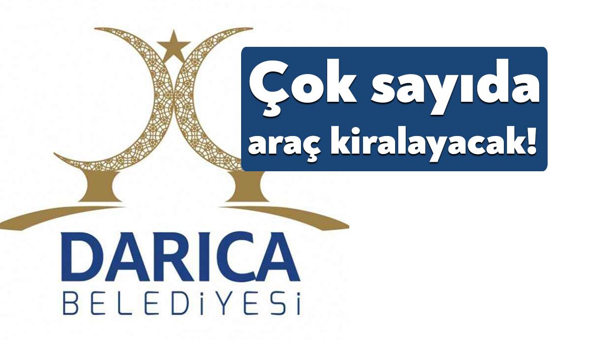 Darıca Belediyesi 21 ay süreli olarak 36 adet binek araç,