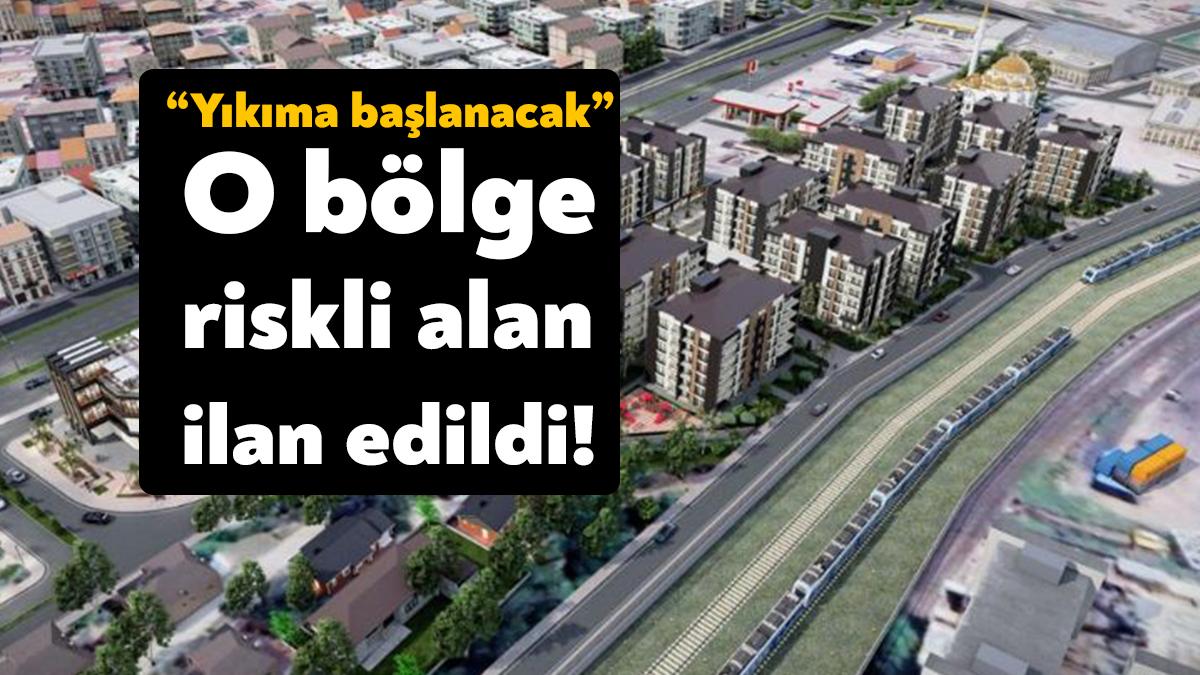 Derince Deniz Mahallesi’ndeki yerler Cumhurbaşkanı Erdoğan’ın kararıyla riskli alan ilan