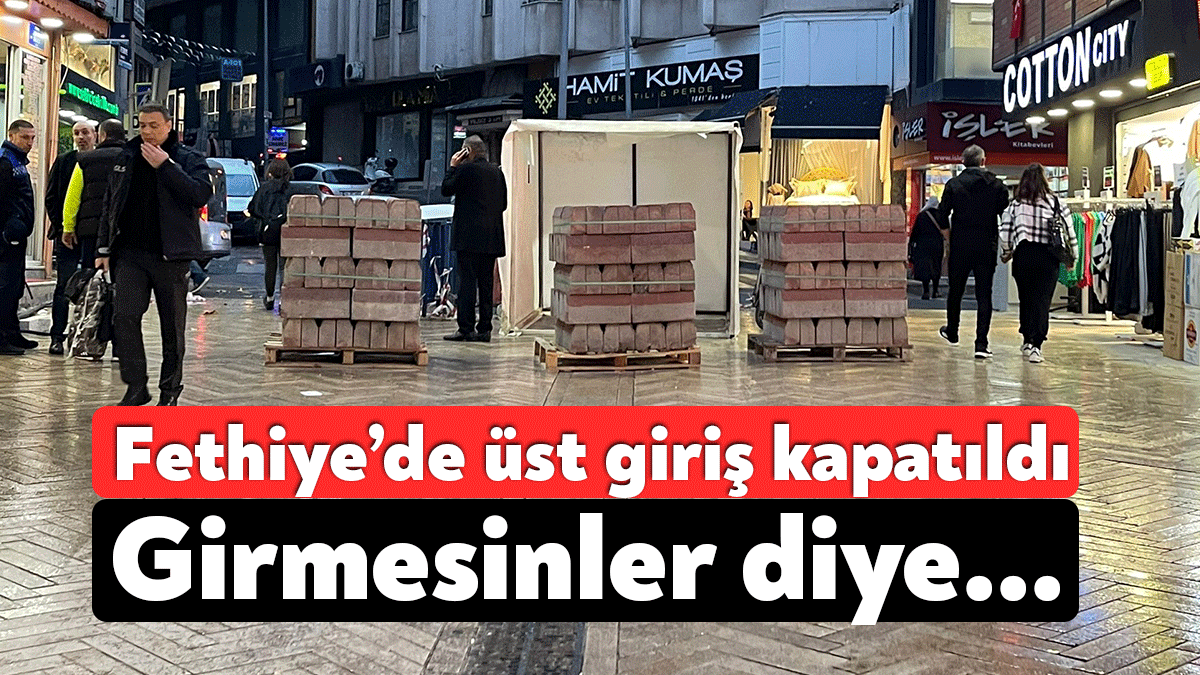 Vakıf İş Hanı yetkililerinin İnönü Caddesi'nden Fethiye Caddesi'ne girme kararının