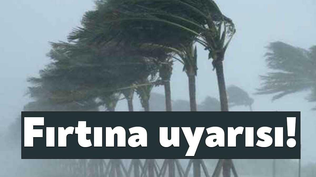 Kocaeli Valiliği kent genelinde yarın kuvvetli rüzgar ve fırtına beklendiğini