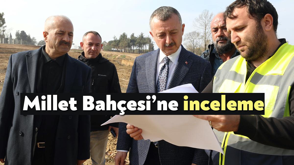 Başkan Büyükakın, ağaçlandırma politikalarının önemine vurgu yaparken, Millet Bahçeleri ile