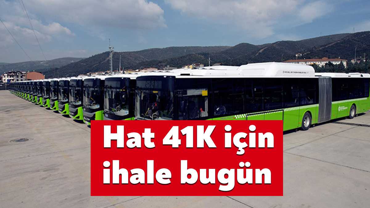 Kocaeli Büyükşehir Belediyesi dört ilçeyi kapsayacak Hat 41K için durak
