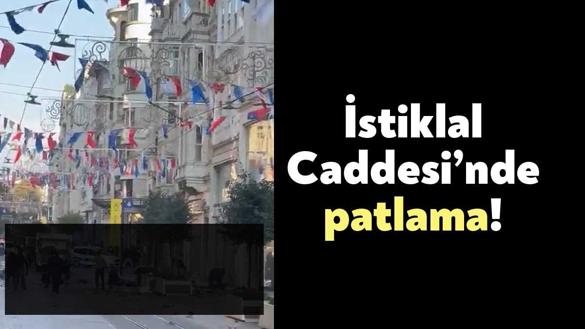Beyoğlu İstiklal Caddesi'nde patlama meydana geldi. Bölgeye çok sayıda sağlık