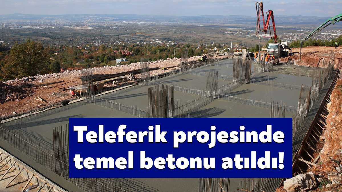 Kente değer katacak çalışmalardan biri olan Kartepe Teleferik projesinde Derbent