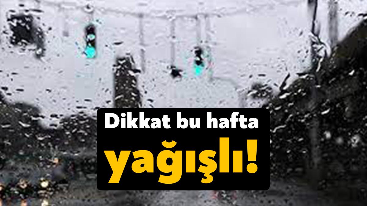 Kocaeli haftalık hava durumu MGM verilerine göre yağışlar azalacak. 6