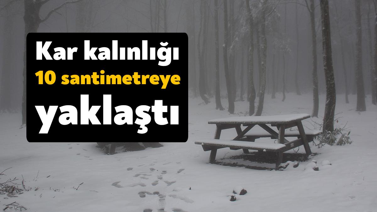Kocaeli’nin Kartepe ilçesinde bulunan Samanlı Dağları'nın zirvelerine mevsimin ilk karı
