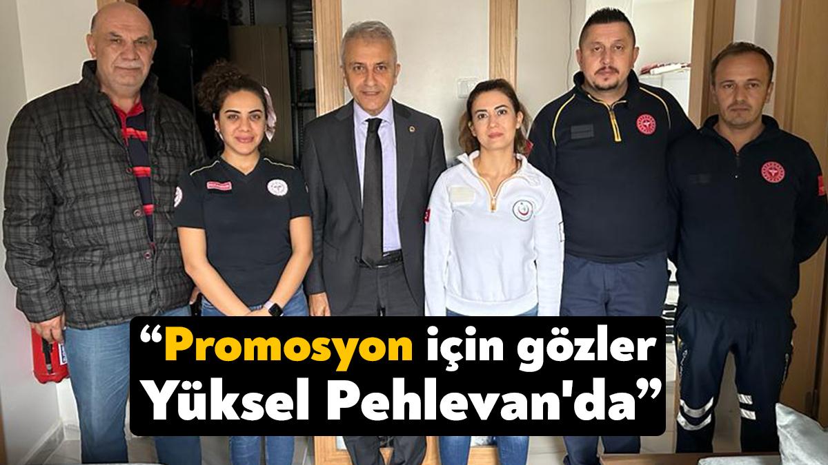 Türk Sağlık-Sen Kocaeli Şubesi Başkanı Ömer Çeker, kurum ziyaretleri esnasında